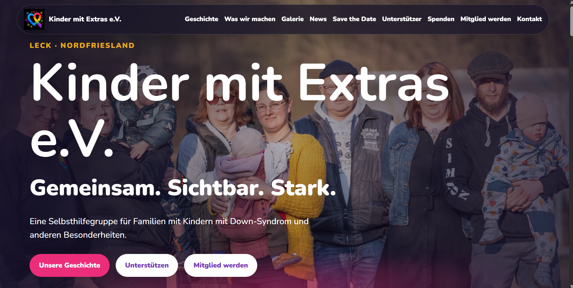 Website Kinder mit Extras e.V.