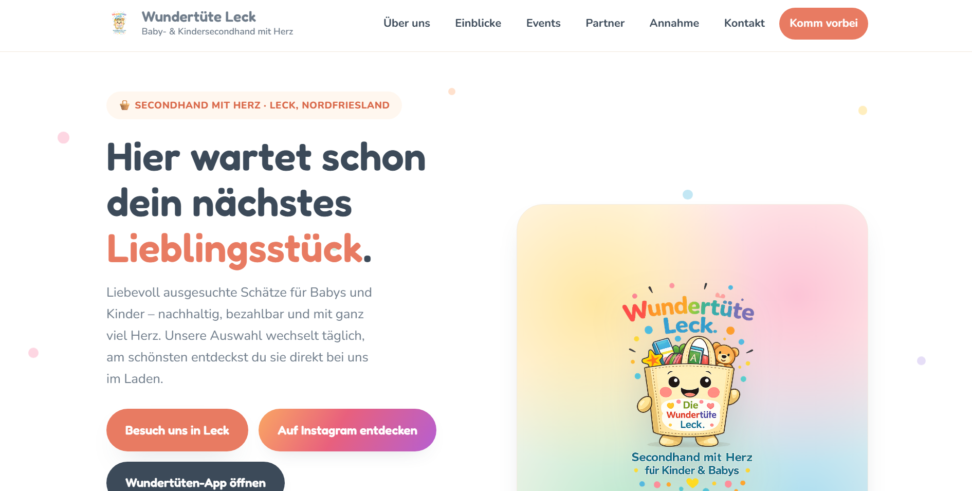 Website Wundertüte Leck