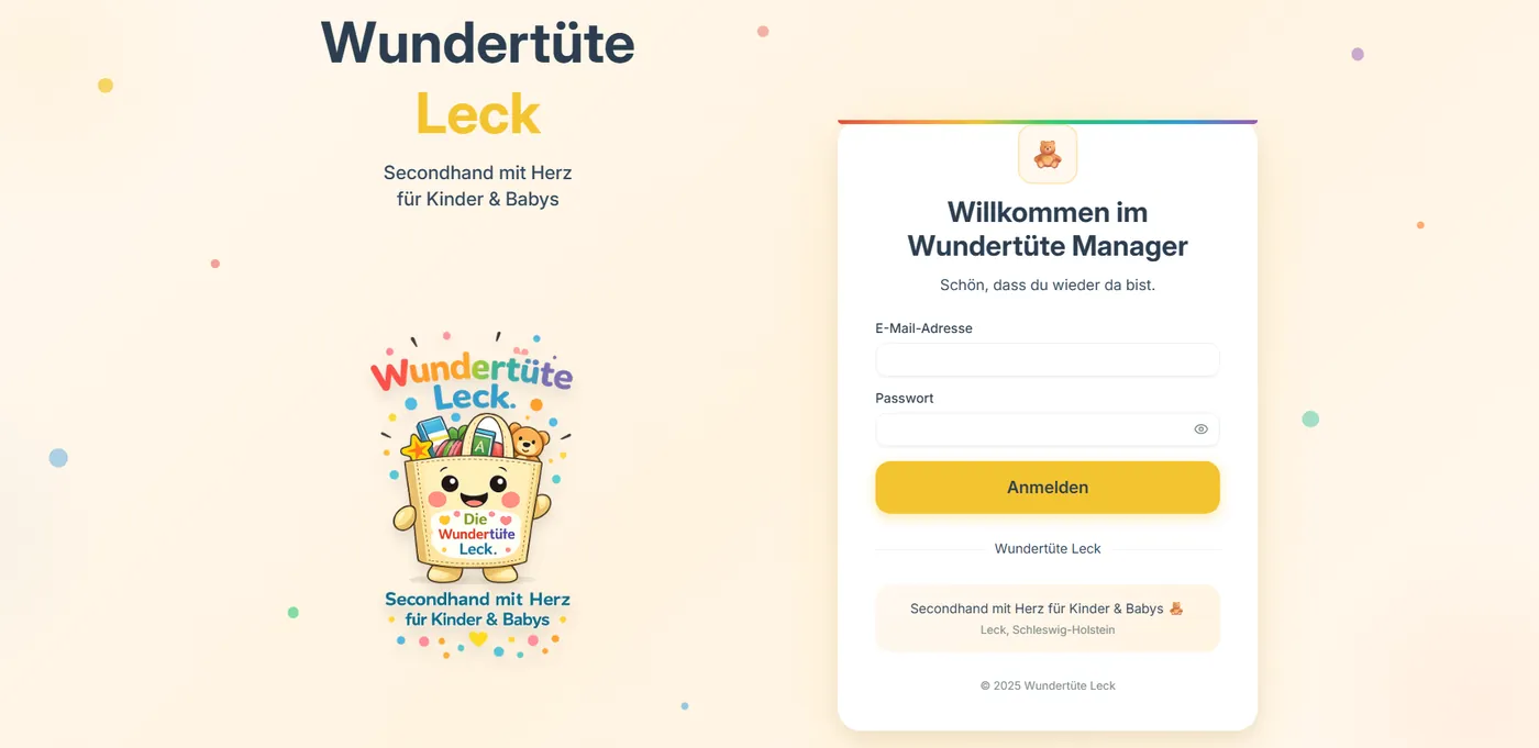 Aktueller Screenshot vom Wundertüte Manager