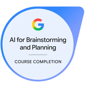 Google AI for Brainstorming and Planning Zertifikat